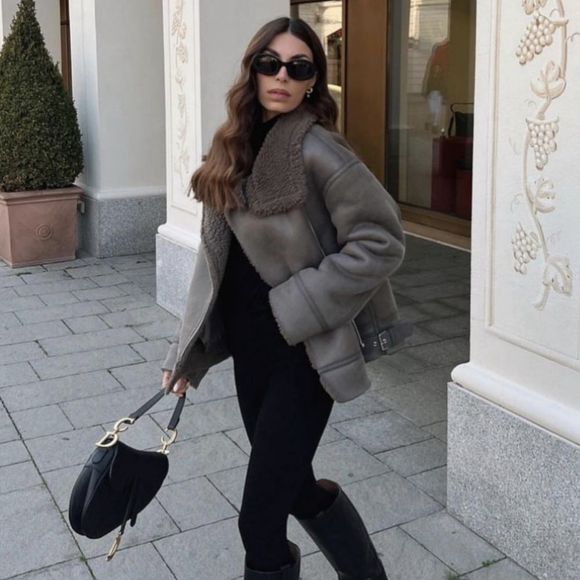 ZARA DOUBLE FACED JACKET - Picture 6 of 16